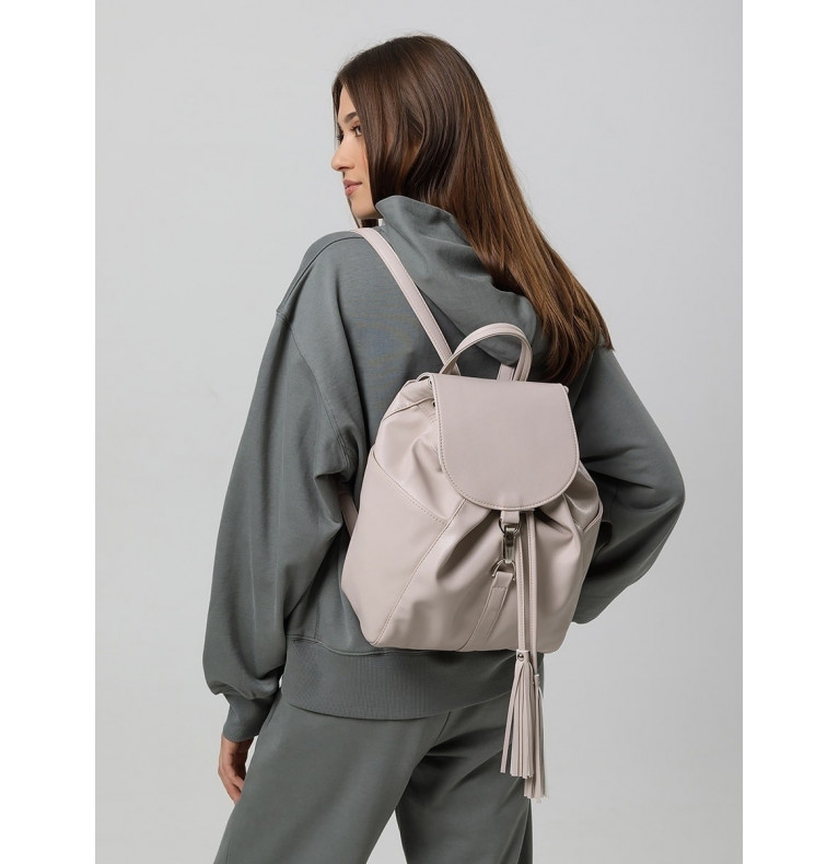 Рюкзак женский Париж слоновая кость