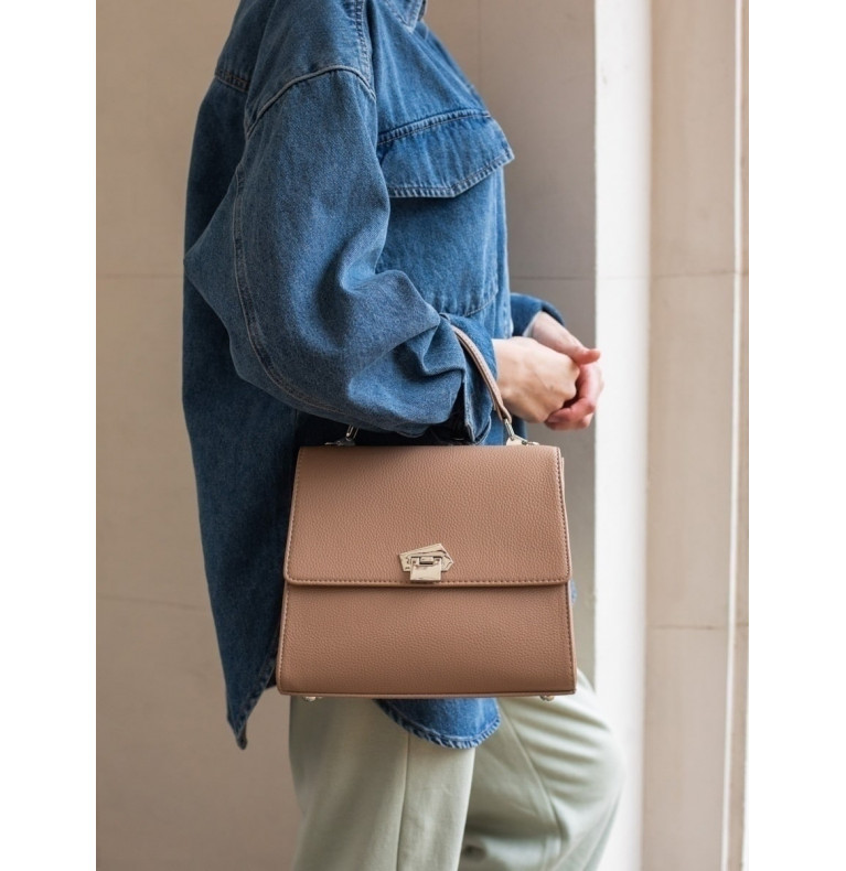 Сумка женская Милан тёмно-бежевый