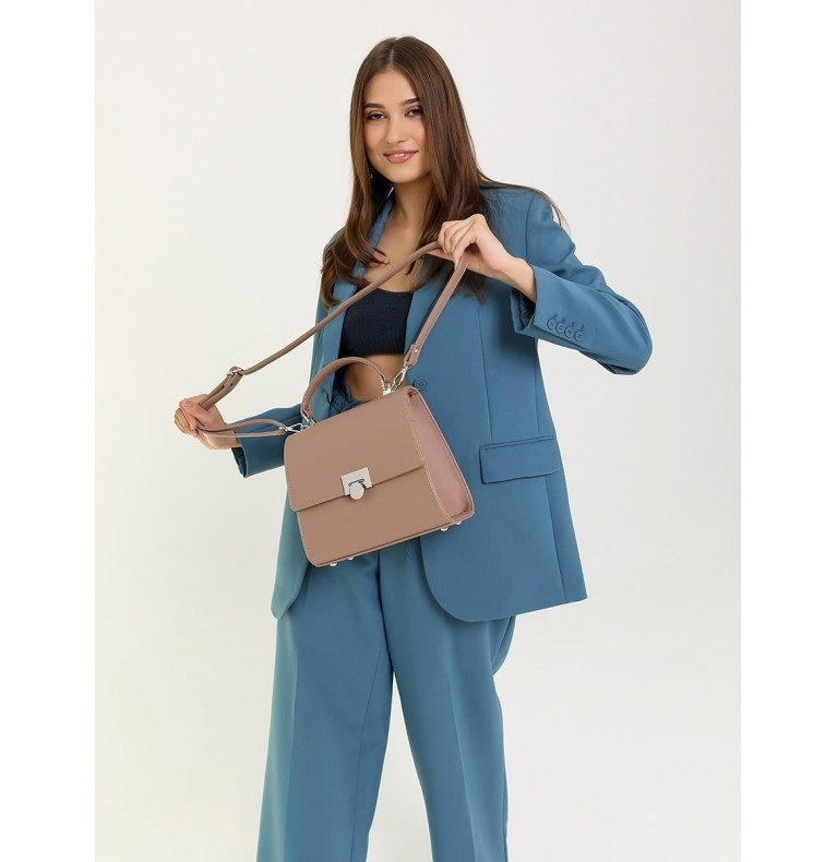 Сумка женская Милан тёмно-бежевый