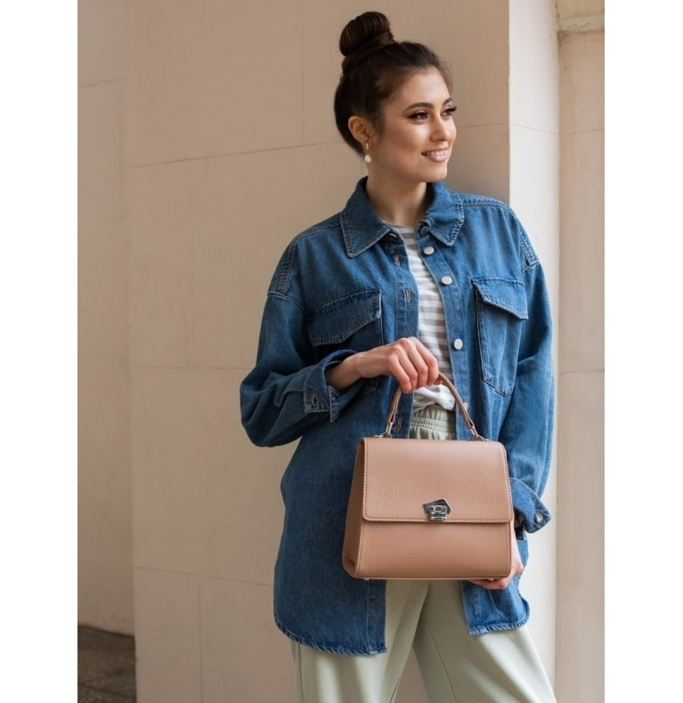 Сумка женская Милан тёмно-бежевый