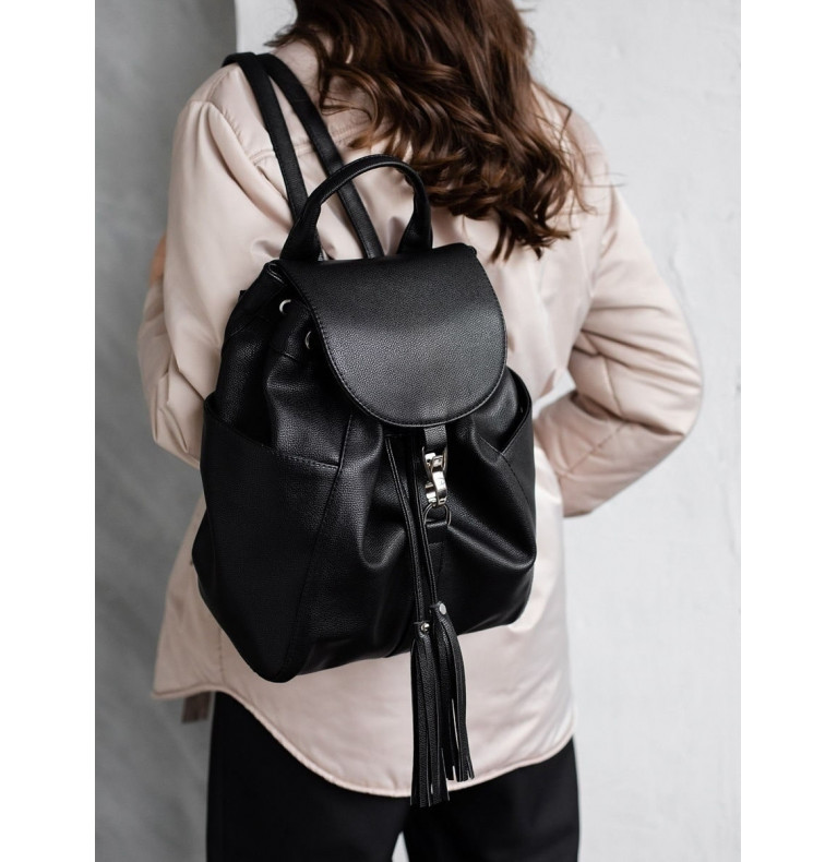 Рюкзак женский Париж чёрный