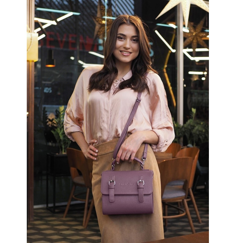 Сумка женская CS4375розово-коричневый