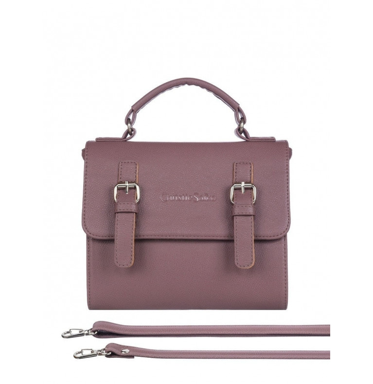 Сумка женская CS4375розово-коричневый