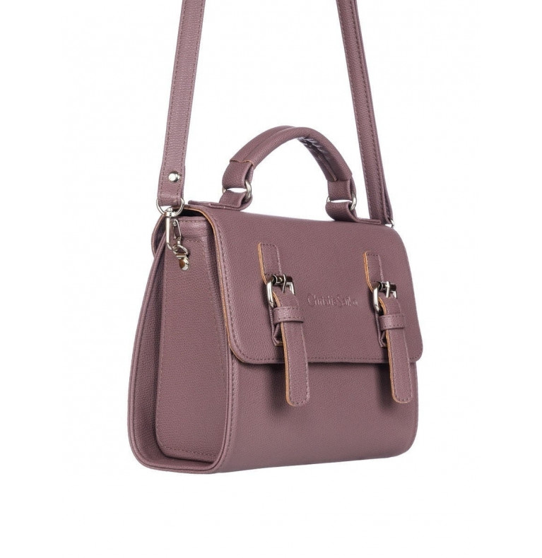 Сумка женская CS4375розово-коричневый