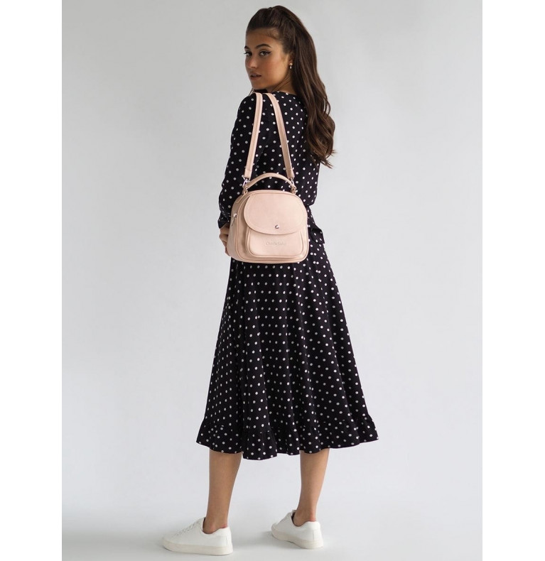 Сумка-рюкзак женский CS4376пудровый