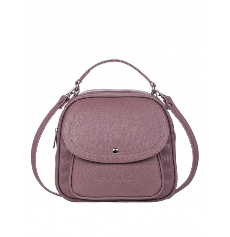 Сумка-рюкзак женский CS4376розово-коричневый