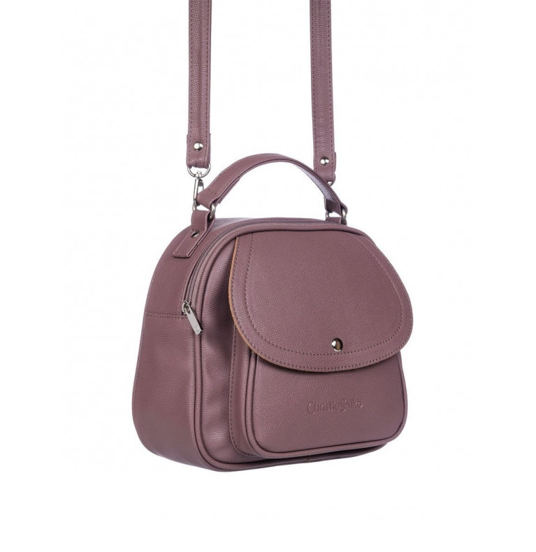 Сумка-рюкзак женский CS4376розово-коричневый